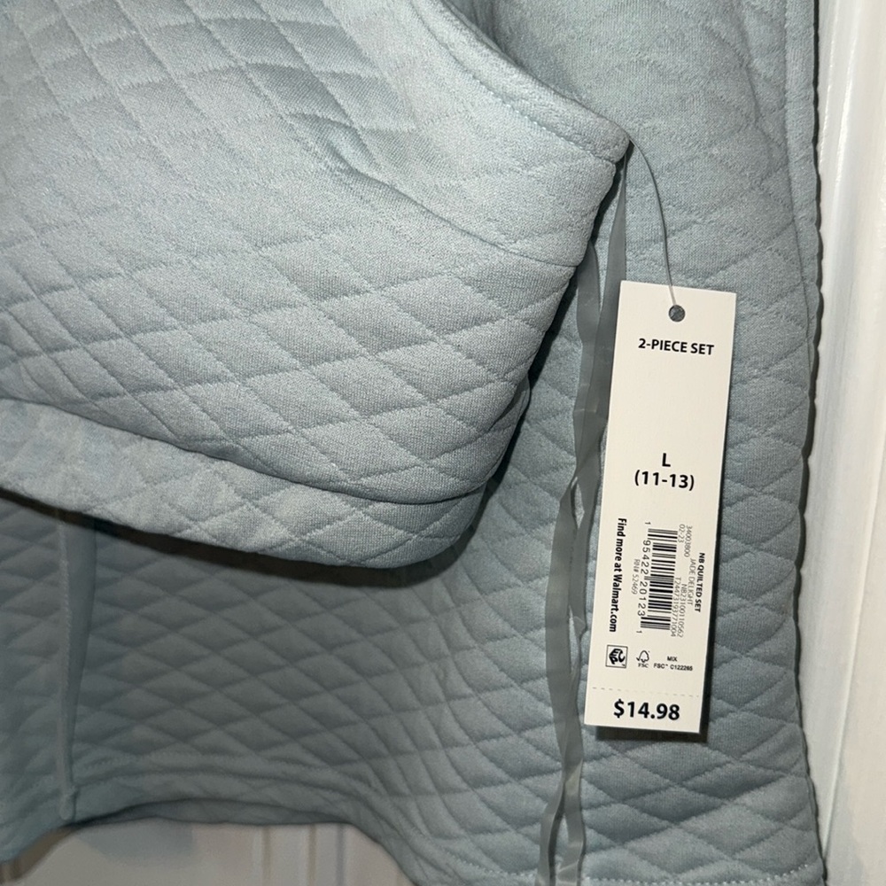 NB Quilted Short/Bralette Set - Picture 2 of 5